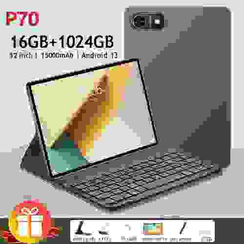 Máy tính bảng mới để bộ nhớ siêu lớn 16GB RAM 1TB ROM Hiệu suất cao Snapdragon 888 15000mAh Màn hình