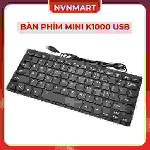 Bàn phím Mini K1000 USB - Full Box- Chất Lượng Tốt, Kiểu Dáng Nhỏ Gọn, Bảo Hành 6 Tháng _ Shopee Việ