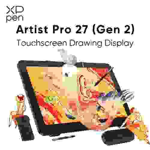 XPPen Artist Pro 27 (Gen 2) Màn hình vẽ Màn hình bút 4K với tốc độ làm mới & chức năng cảm ứng 120HZ