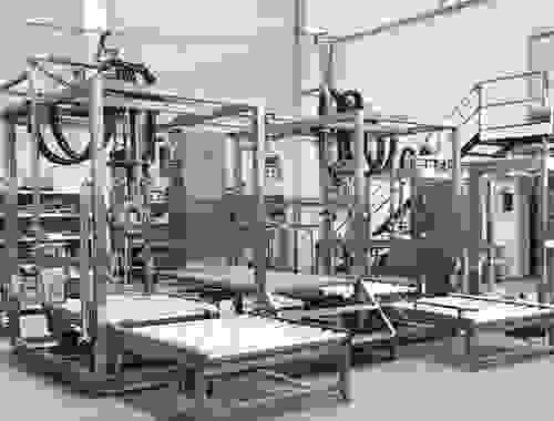 Aseptic filling machine for ton boxes