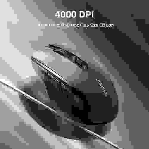 Chuột không dây UGREEN 6 nút bấm 5 cấp độ DPI 4000DPI 2.4G thích hợp cho máy tính _ Mac _ Linux _ La