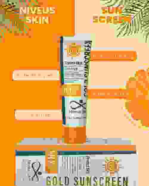 Gold Sunscreen SPF90 Plus PA+++ 100ML