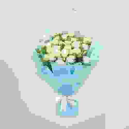 Bouquet de Roses Blanc