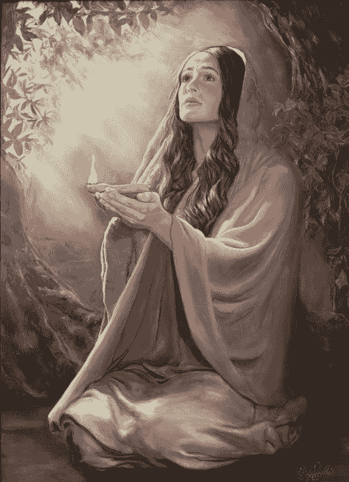 "Watchful & Waiting" Original with frame