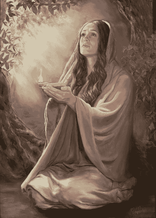 "Watchful & Waiting" Original with frame