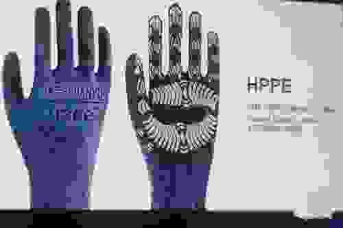 AD2107 21G HPPE Nitrile Coated Gloves,ANSI CUT A7,EN388 4X43F