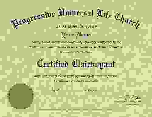 Certified Clairvoyant Course NOW 50% Off & Doctor of Divinity FREE!!