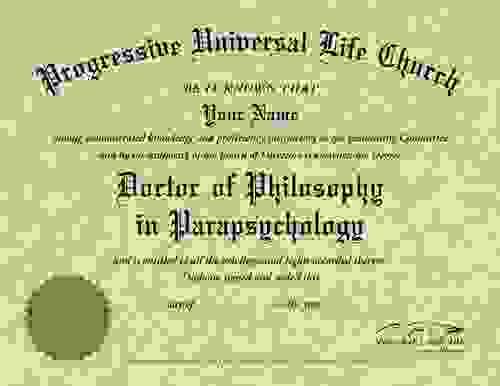 Doctor of Philosophy in Parapsychology NOW 50% Off & Doctor of Philosophy in Counseling FREE!!