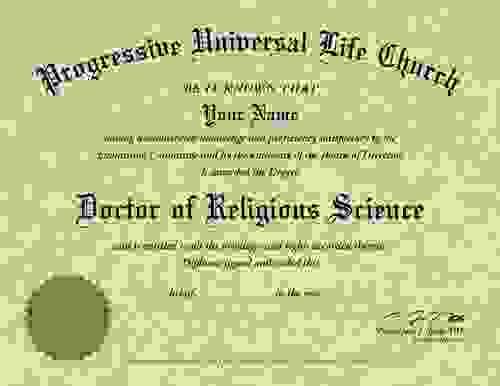 Doctor of Religious Science NOW 50% Off & Doctor of Religious Education FREE!!