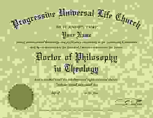Doctor of Philosophy in Theology NOW 50% Off & Doctor of Divinity FREE!!