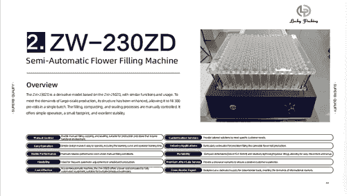 Semi-automatic cannabis filling machine
