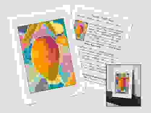 Art Greeting Card - Mango