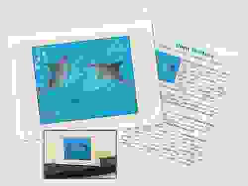 Art Greeting Card - Dolphins