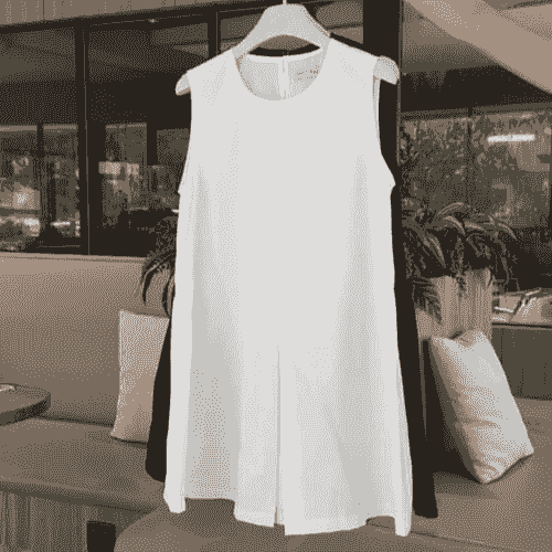 Lightly draped and simple