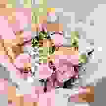 粉玫瑰情人花束