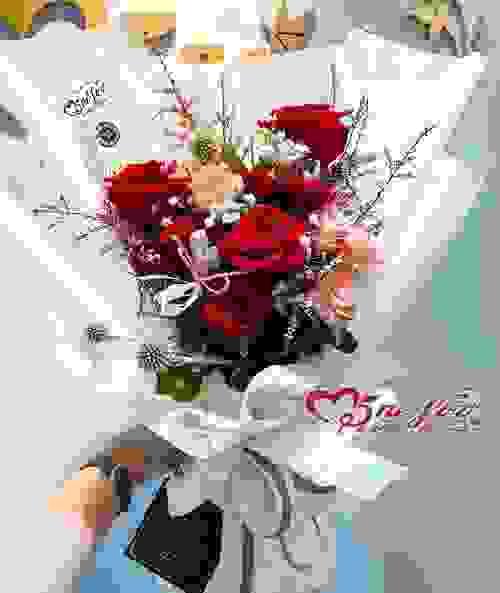紅玫瑰婚禮花束