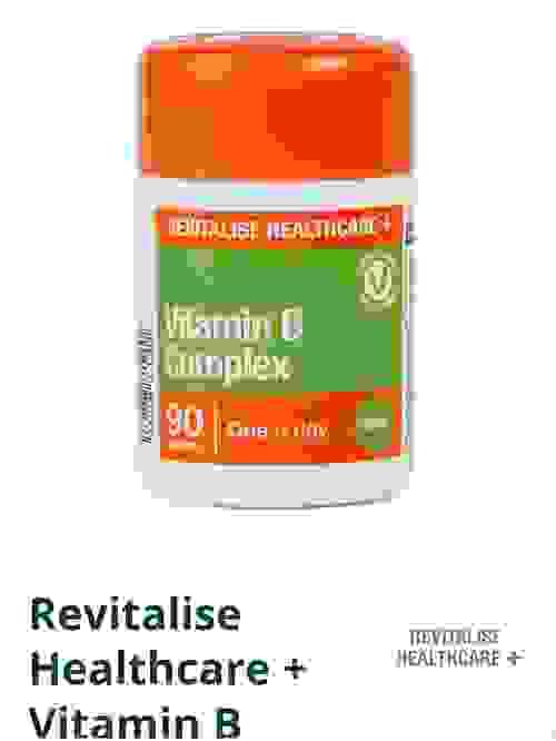 Revitalise Healthcare + Vitamin B Complex Tablets 90s