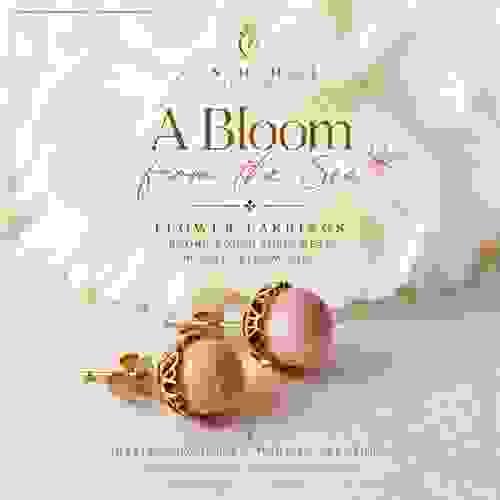 Bahamian Conch Shell & 14kt Gold Flower Earrings