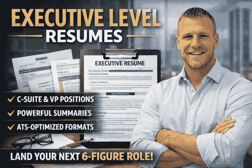 Executive Level Resume | C-Suite & Senior Leaders