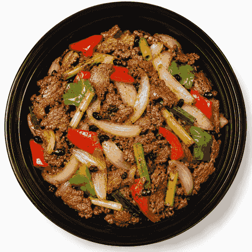 #3【圆】 豆豉炒滑牛