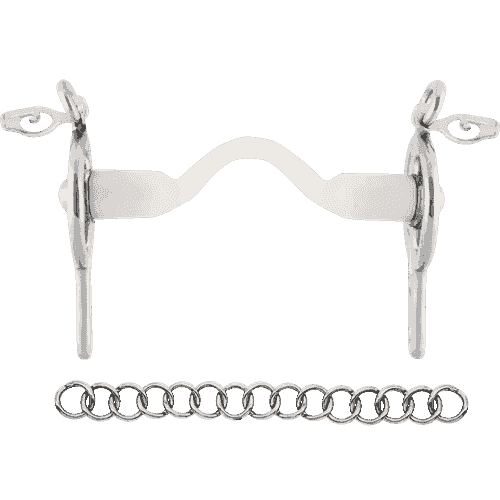 Nathe Liverpool mullen mouth with high port and short cheeks (2 slots) - Thermoplastic