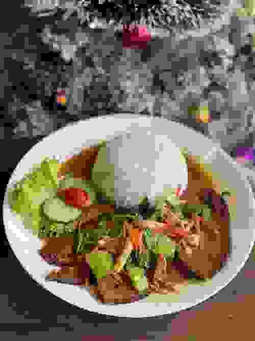 酱香素鳕余饭 Sauce Veg. Snow Fish Rice