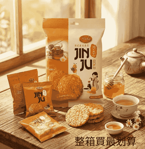 瑞奇-富裕滿月米餅蜂蜜韓式醬味米果84G
