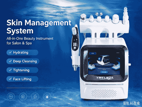> Multifunctional Desktop Hot Bubble Skin Management Beauty Machine, Deep Cleansing Pore Shrinking H