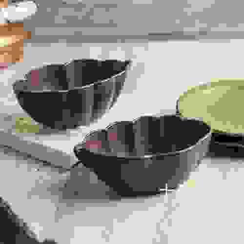  翠<SUI>質感釉色小菜沙拉盤 日本製美濃焼/食器器皿桑椹紫