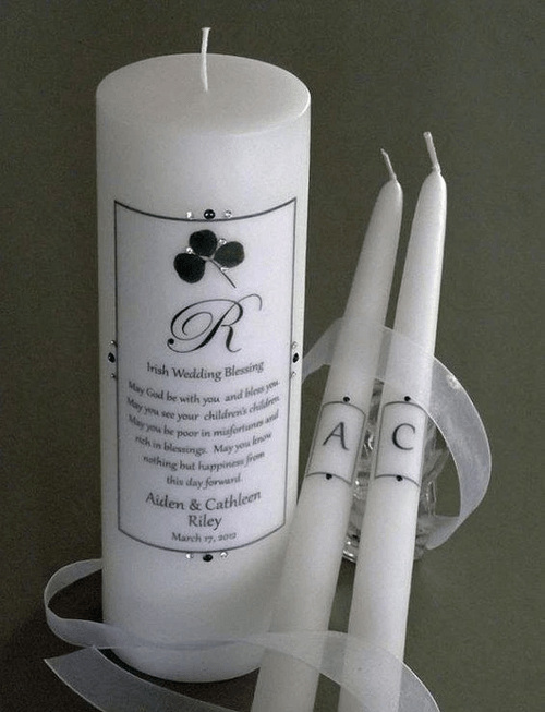 An Irish blessing wedding set