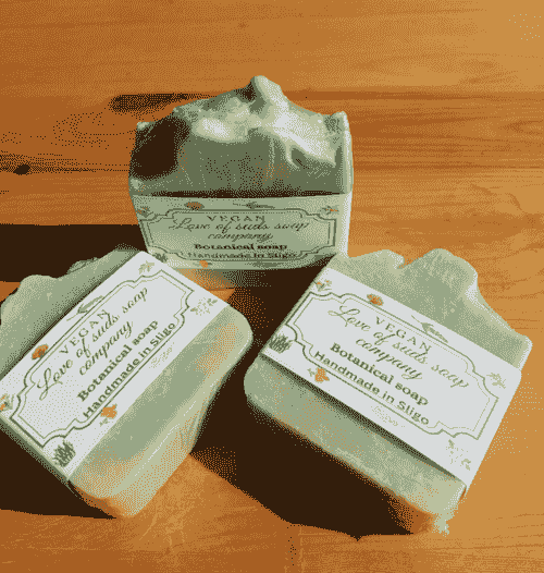 Fresh ginger & green tea soap.