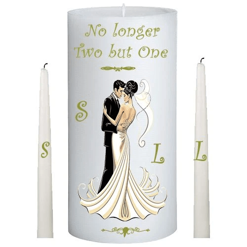 Elegant wedding candle set