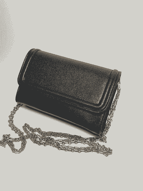 Clutch Bag with Gold Chain
