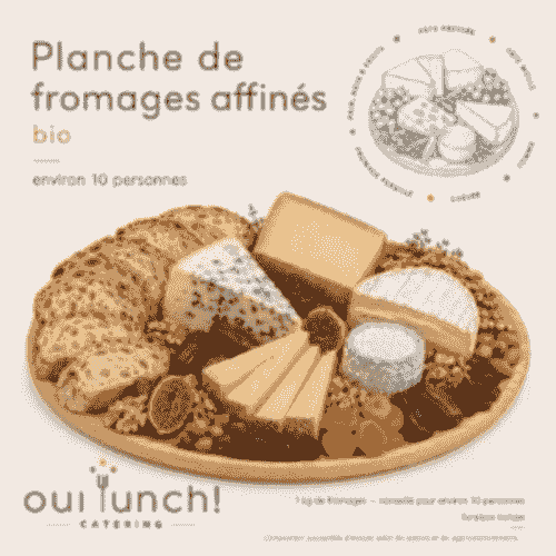 Planche de fromages affinés bio