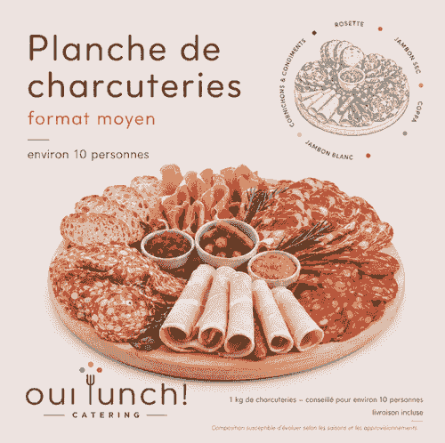 Planche de charcuteries – format moyen