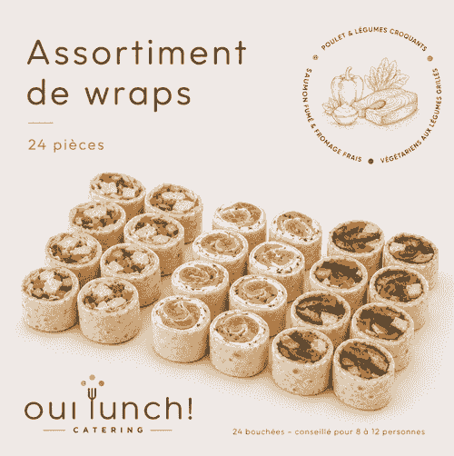 Assortiment de wraps – 24 pièces