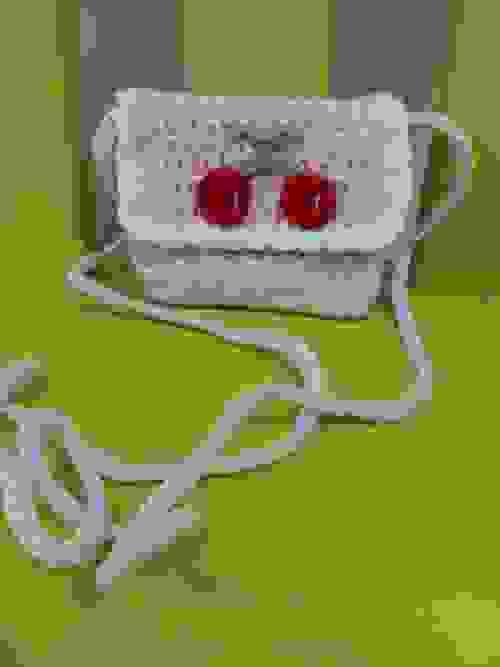 Cherry small pouch bag in pink hue