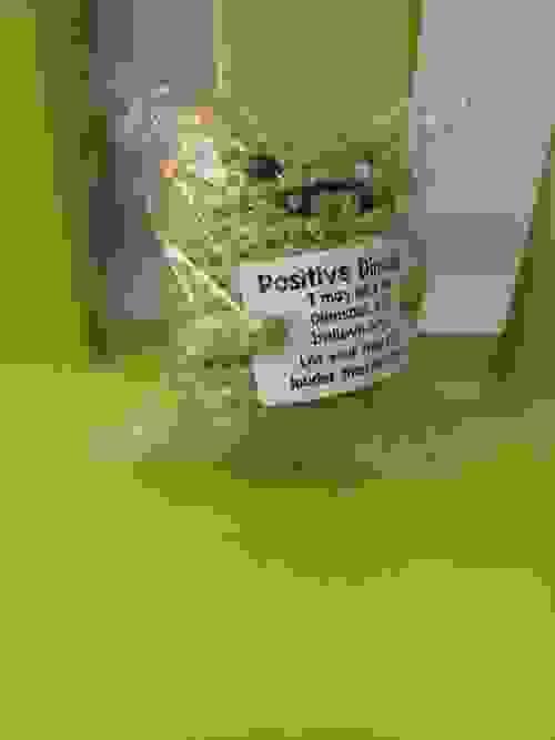 Positive Dinosaur- message amigurumi