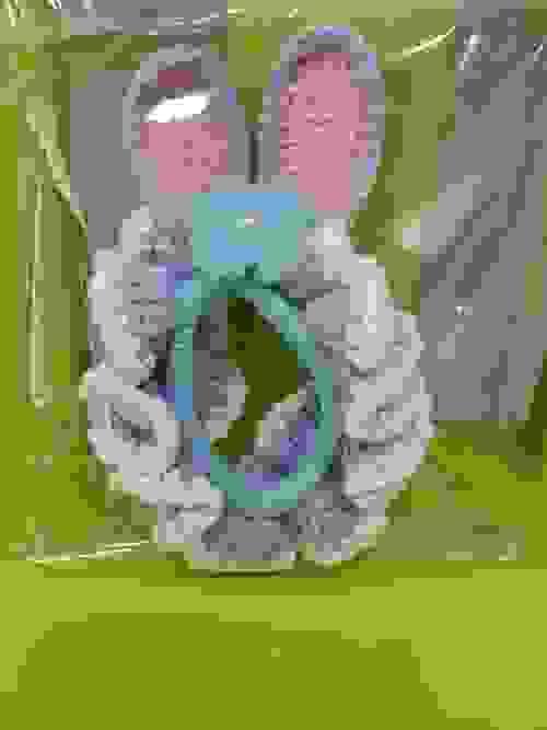 Purple rabbit ear scrunchie