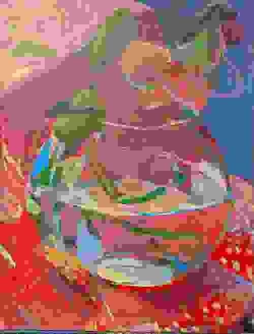 Fish Bowl with Pattern