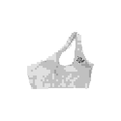 White One Strap Sports Bra