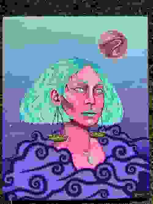 Air Sign Libra Original Zodiac Art Prints and Posters