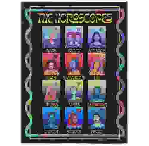 The Horoscopes Original Art Velveteen Blanket Eclectic Home Decor Whimsygoth