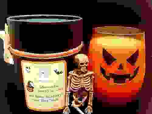 HALLOWEEN WINE GLASS CANDLES - NEW