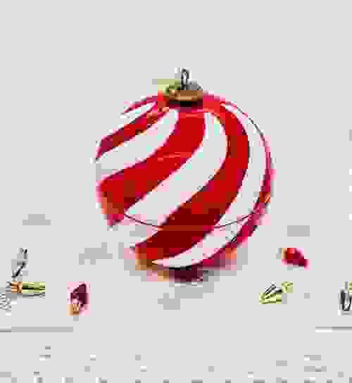 Peppermint Candy Dish candle