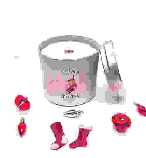 Shiny Silver Tin candle (Great for Xmas or Birthdays (Read description-coming 12/5 -Limited Supply)