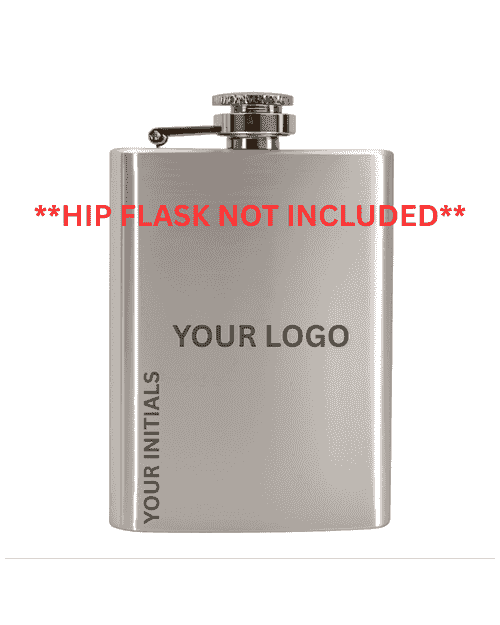 Engraving onto pre existing hip flask