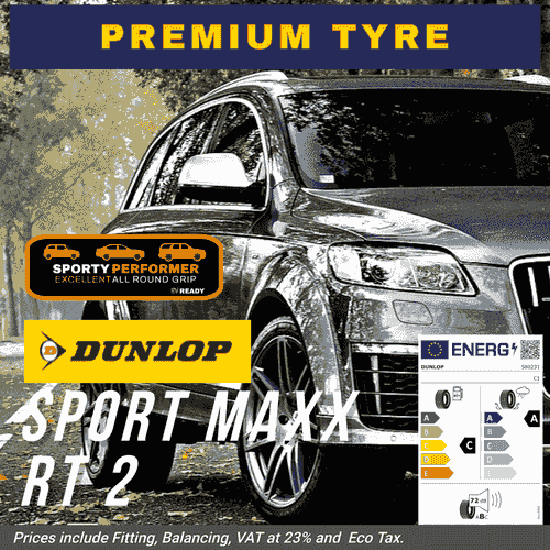 DUNLOP Sport Maxx RT 2 | High Performance SUV, For Grip, Handling, Control 