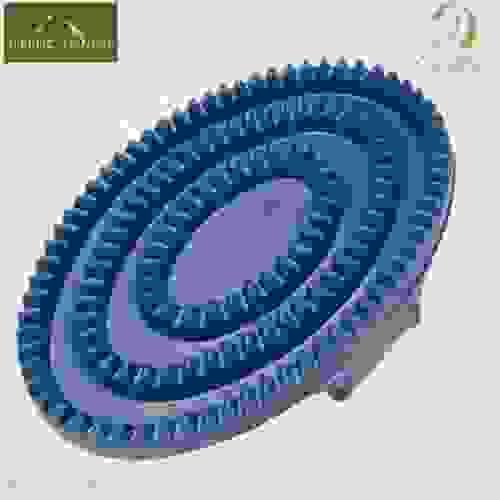 CELTIC EQUINE - RUBBER CURRY COMB (BLUE)