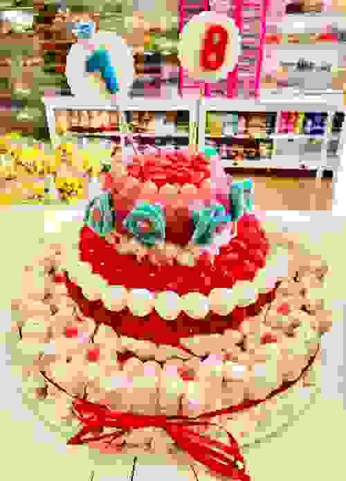 Pastel tres plantas